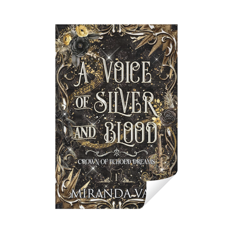 A Voice of Silver and Blood Cover | Sticker.