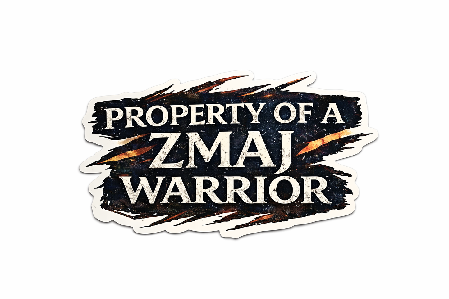 Property of A Zmaj Warrior Sticker