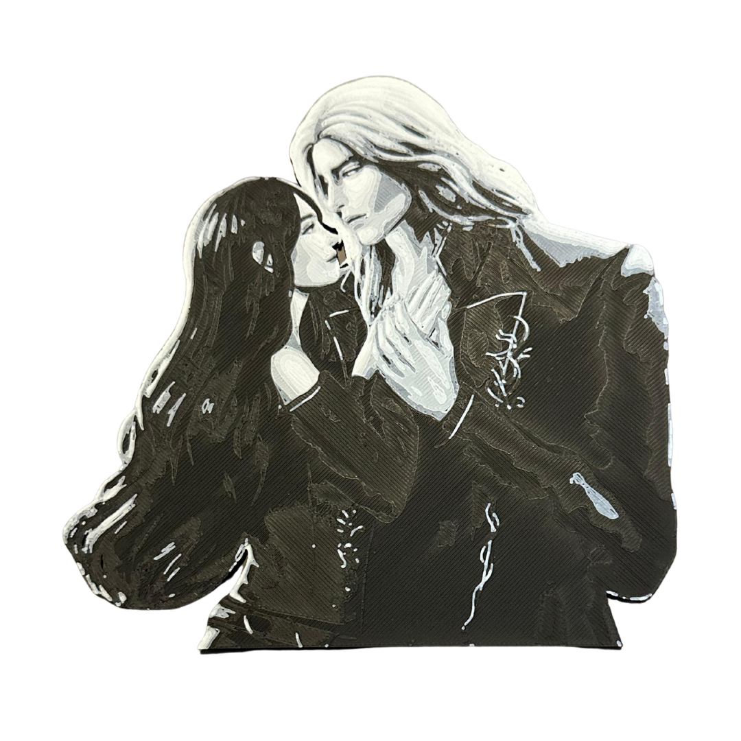 Faelan & Skye 3D Wall Art – A Voice of Silver & Blood | Miranda Vale