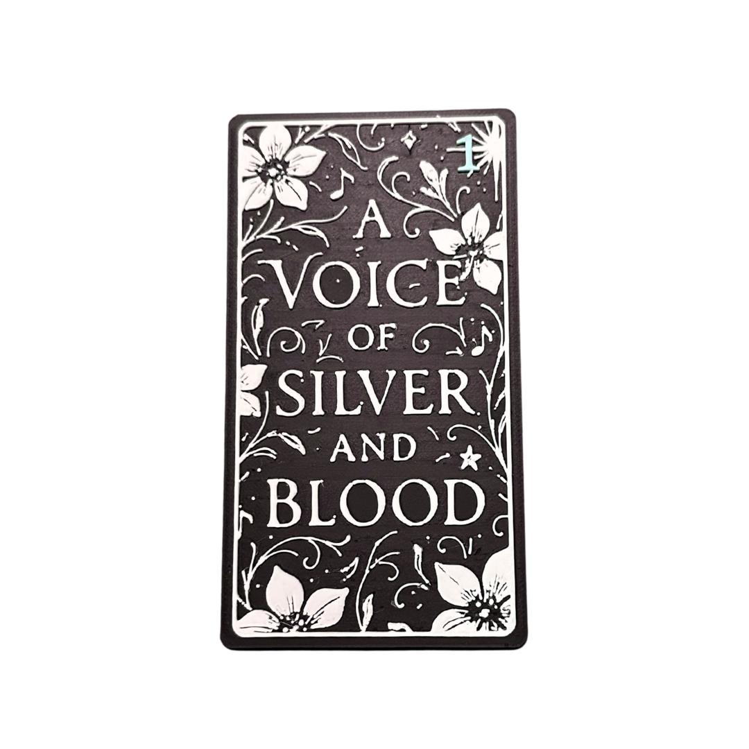 A Voice of Silver & Blood Book Card – Series Cover Collectible | Miranda Vale