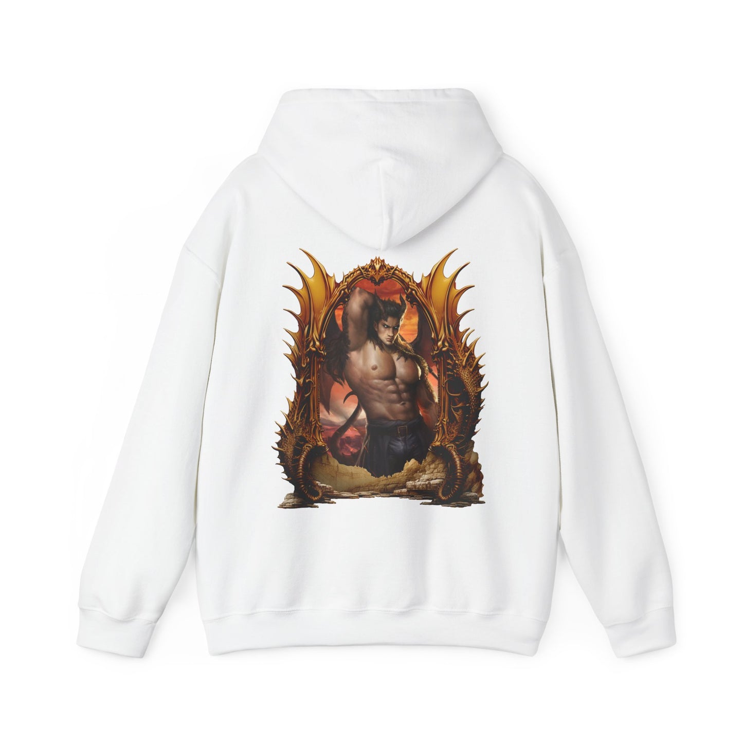 Ladon's Smoldering Eyes - Unisex Heavy Blend™ Hooded Sweatshirt