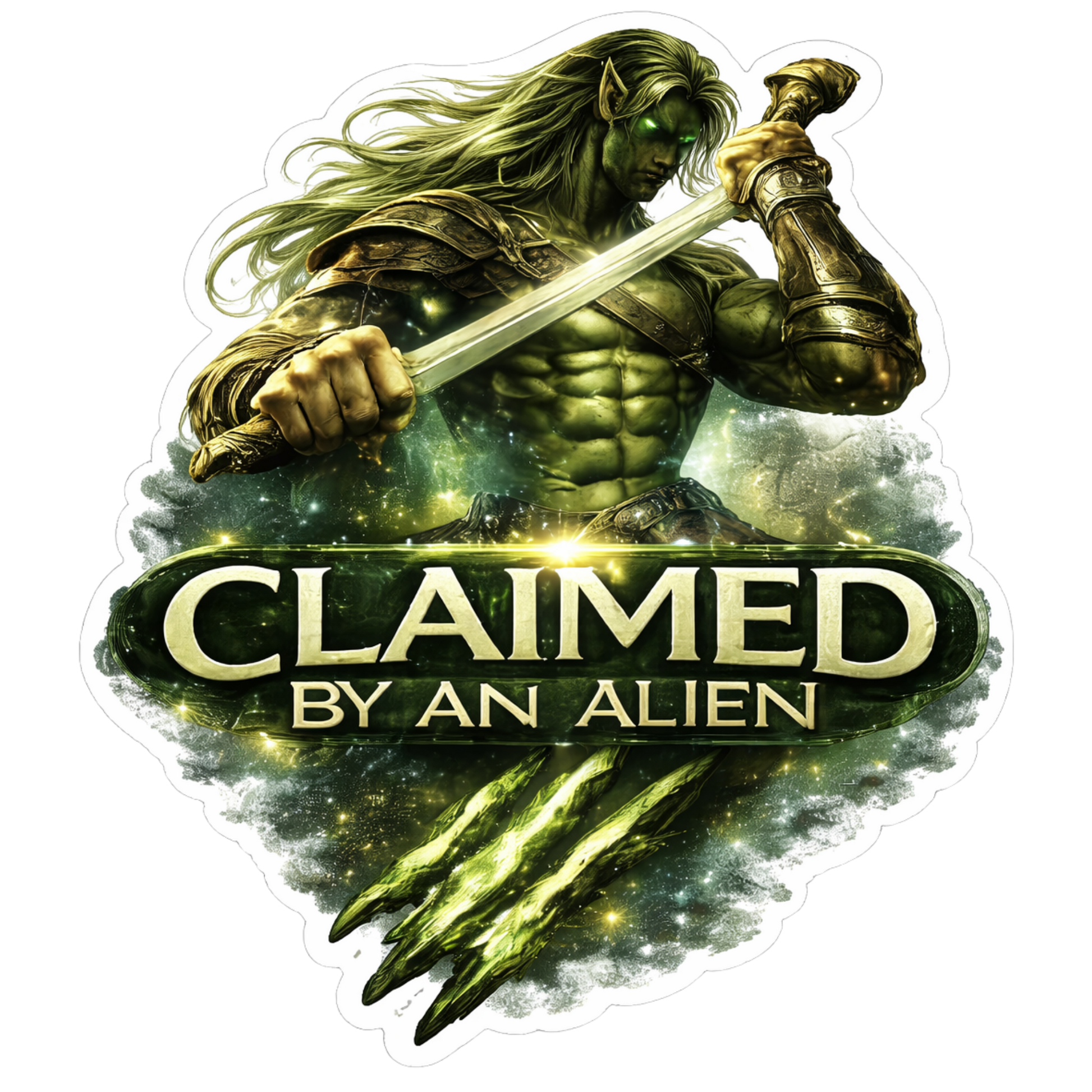 Sci fi romance alien commander decal