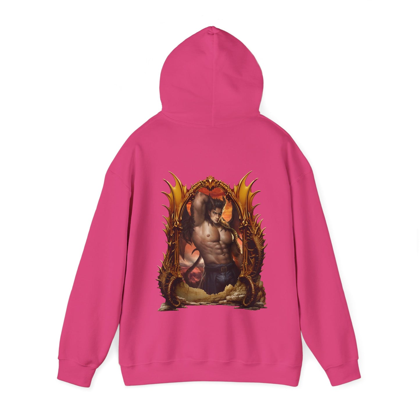 Ladon's Smoldering Eyes - Unisex Heavy Blend™ Hooded Sweatshirt