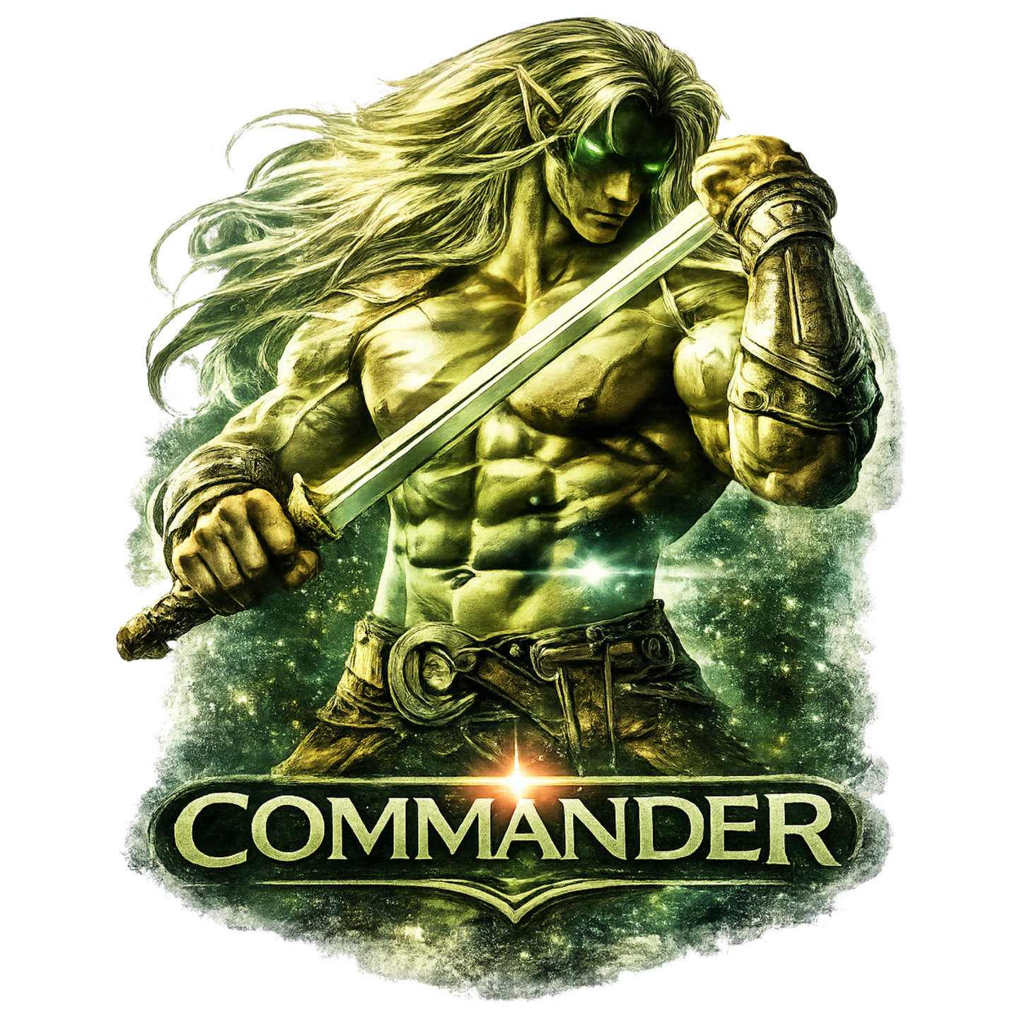 Alien commander warrior sticker