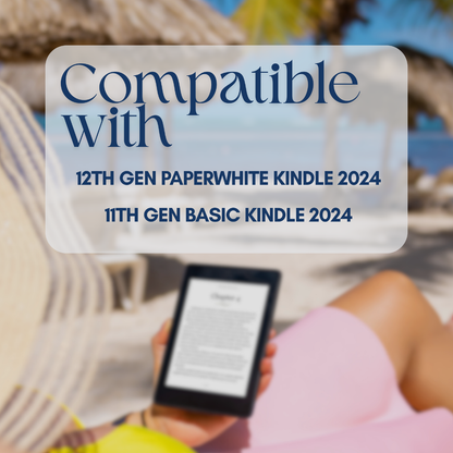 Compatibility chart for 12th Gen Paperwhite and 11th Gen Basic Kindle 2024 e-readers.