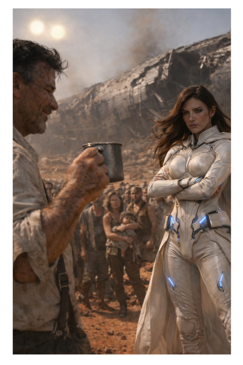 Confrontation Postcard