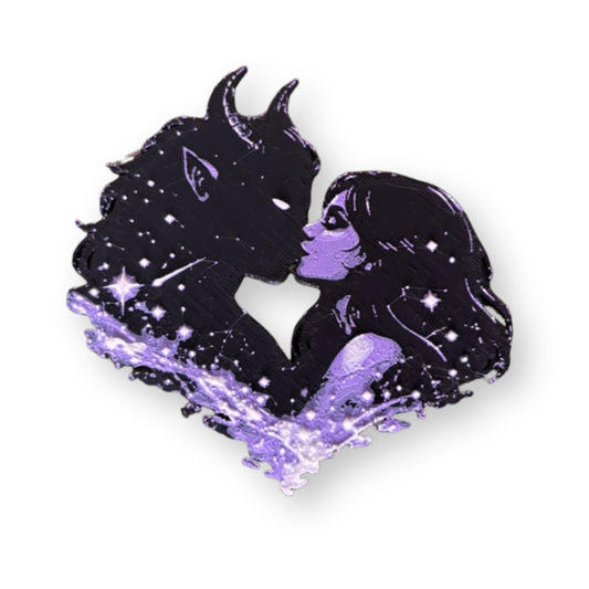 Zmaj Kissing Couple Starfield Wall Art